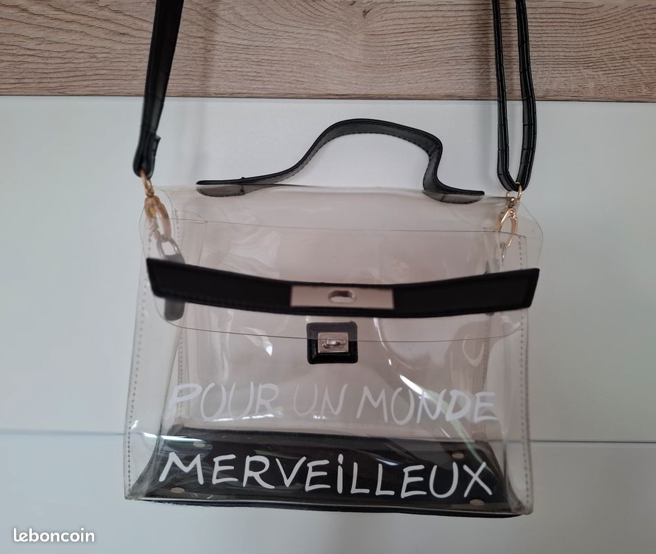Sac à dos de poitrine transparent Sac à bandoulière transparent en PVC