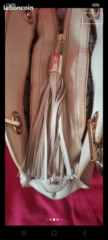 Sac lancel en cuir souple Tonelle très chic et glamour, voir mes autres ventes 🌹 (image 7)