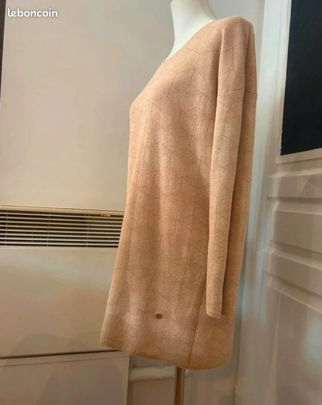 Frnch robe pull beige doré taille M/L (image 4)