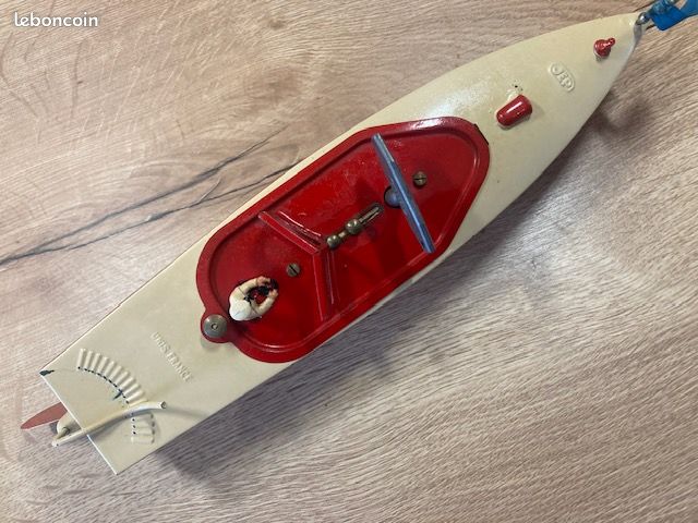 Jep Jouet Vintage Ancien. Canot Militaire P929. a Reprendre. 37cm En