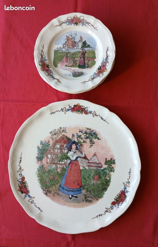 Service à dessert : Obernai Faïenceries Sarreguemines (image 2)
