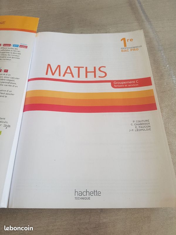 Livre Maths 1ère Bac Professionnel Tertiaires et Techniques (image 4)