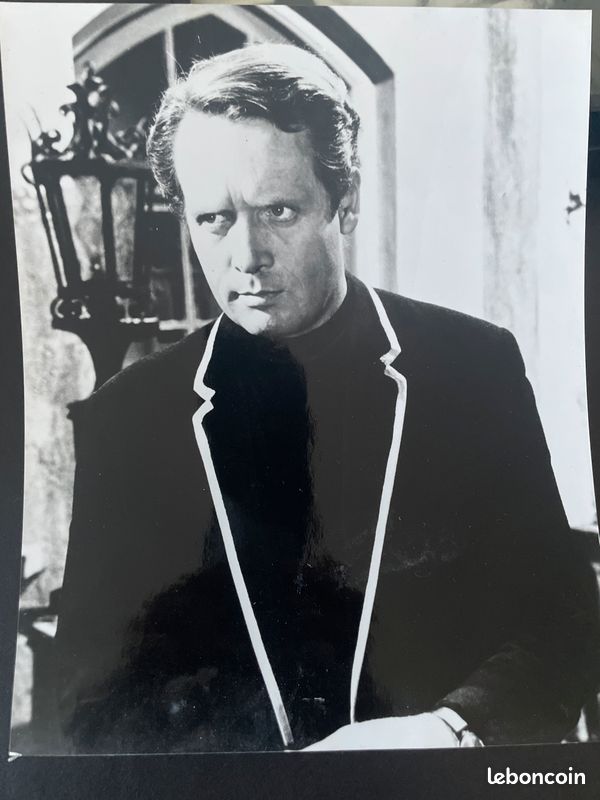 Tirage photo noir et blanc Patrick Mcgoohan mac Goohan N6 série culte le prisonnier dimensions 25x31cm (image 1)