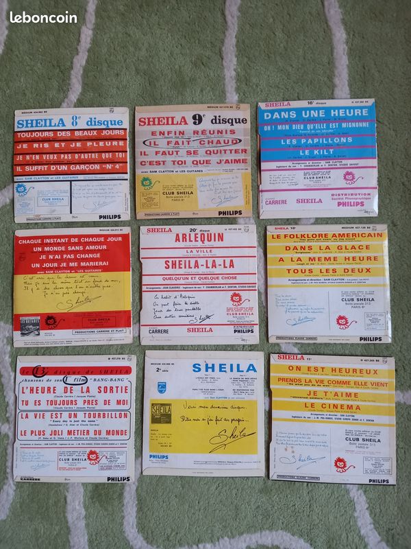 SHEILA 13 VINYLES 45 Tours soit 43 TITRES au Total PRIX par VINYLE / bobp (image 4)
