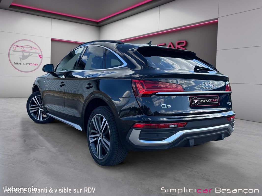 AUDI Q5 SPORTBACK 40 TDI 204 QUATTRO S LINE S TRONIC 204Ch Garantie 12 mois - Suivi Audi - Caméra de recul - ACC - Sièges Massant (image 3)