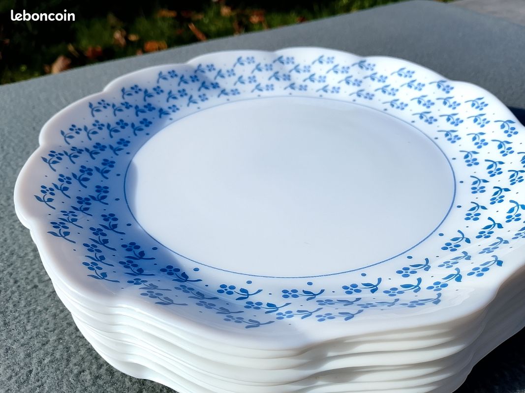 Vintage Arcopal France Honorine assiette à salade/dessert en