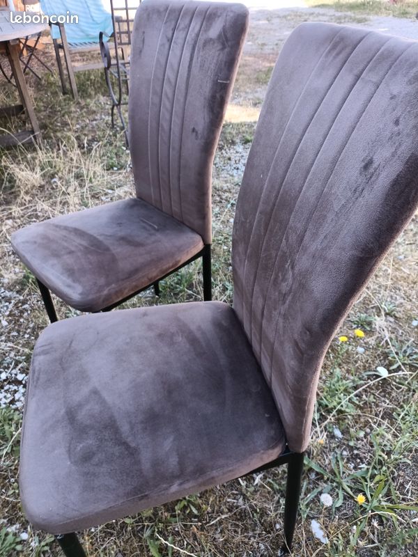 Chaise de salon en velours (image 5)