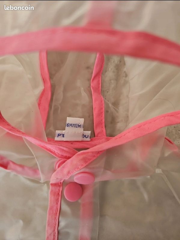 Veste de pluie en plastique Taille 6 / 12 mois (image 4)