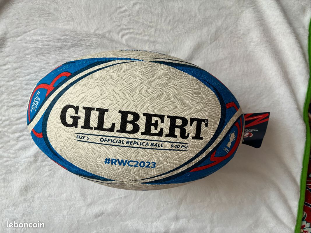 Ballon Officiel Coupe Du Monde Rugby 2023 Gilbert - Neuf Avec étiquettes - Blanc