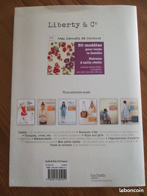 Livre de patrons de couture Mes carnets de couture (image 2)