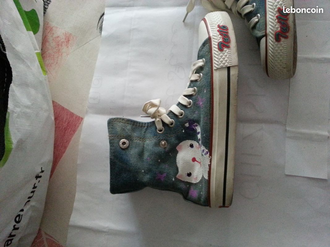 Chaussures peintes T 34 convertible hautes basses (image 8)