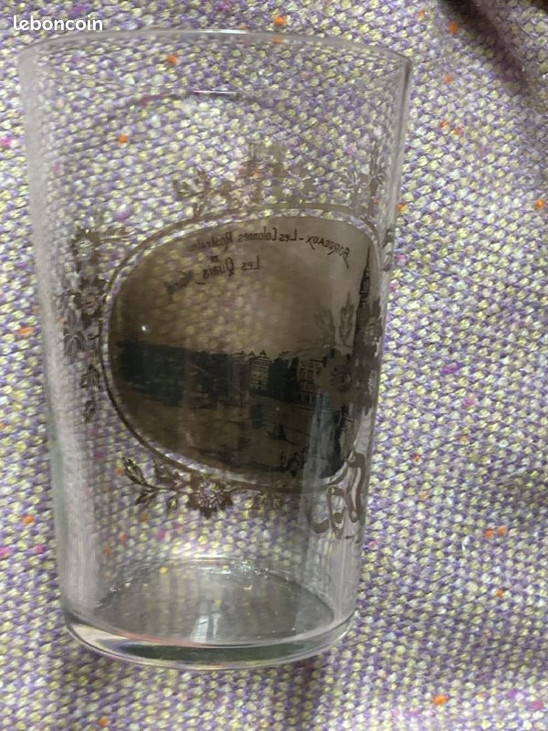 Verre ancien à eau image de Bordeaux Colonnes Rostrales Quais nord, très rare (image 12)