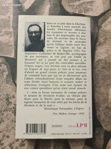 [Livre] Le nom de la rose - Bon état (image 2)