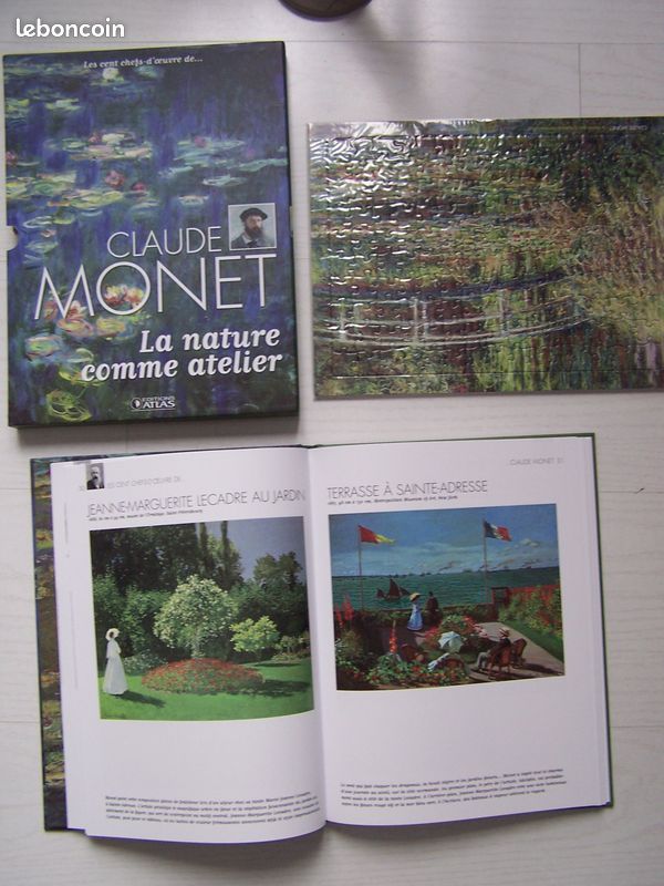 Livre et puzzle Les 100 chefs d'œuvre de claude MONET (image 2)