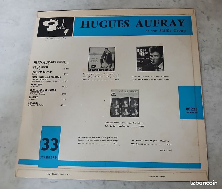 33T. 25cm. - HUGUES AUFRAY- (image 2)