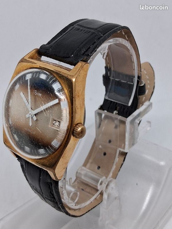 Montre Mécanique Vintage SIM JC-233-60 - Montre Homme Occasion Sans Marque