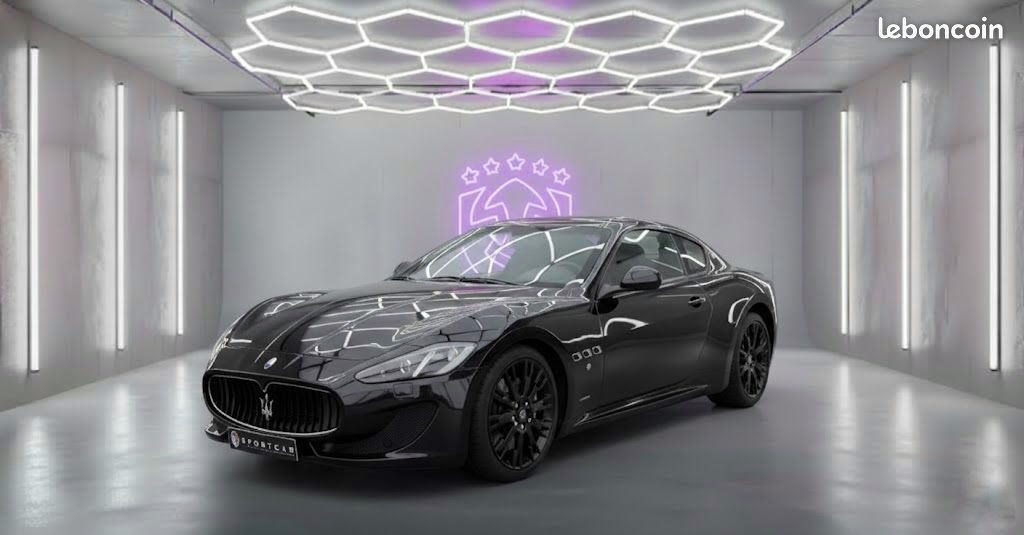 MASERATI GRANTURISMO S 4.7 460CH BVR F1 FACELIFT / Couleur Nero Carbonio / Seconde main / Pack Carbone / Pack électriques / Pack Alcantara / Sièges chauffants / Magnifique configuration (image 1)