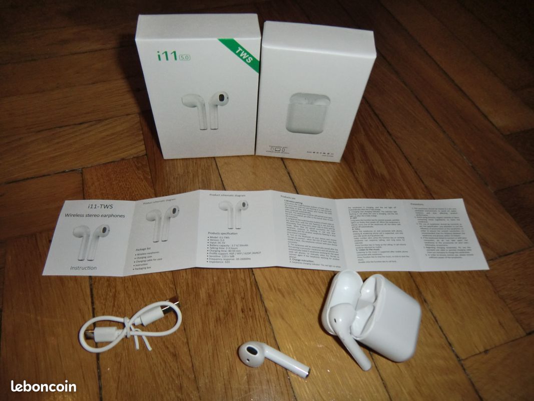 Ecouteurs i11 TWS sans fil, neuf et dans sa boîte d'origine (image 2)