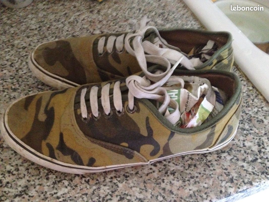 Basket toile militaire (image 3)