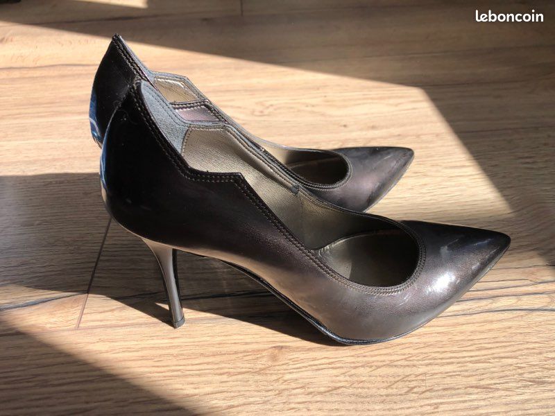 Taupe San Marina Femme Escarpin Escarpins Taupe Avec Reflets 37