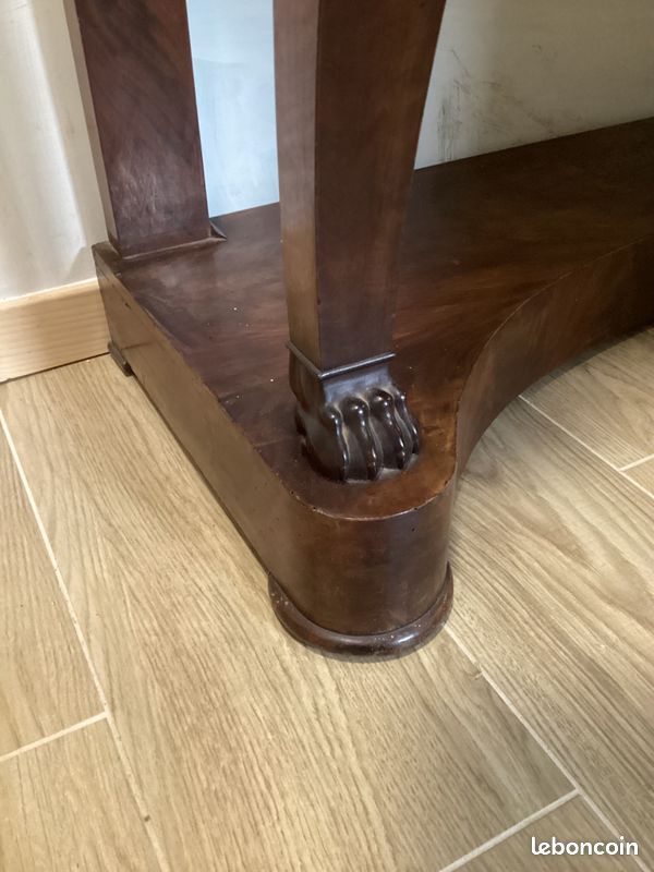 Console empire / restauration / pattes et tête de lion (image 4)