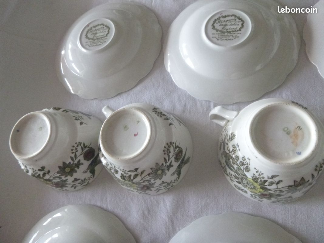 Service a café 6 tasses Ridgway Staffordshire (image 13)