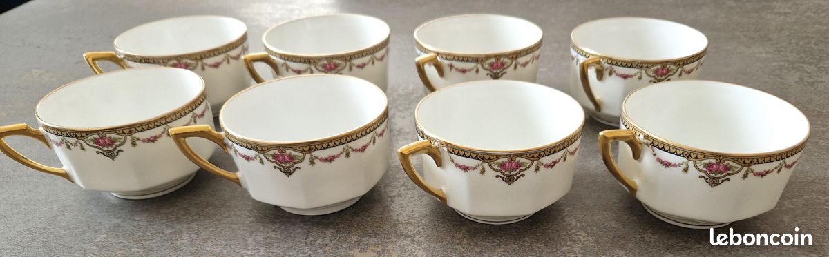 Lot De 4 Tasses à Expresso Avec Soucoupes – Porcelaine Premium, 8 Pièces, Modernes