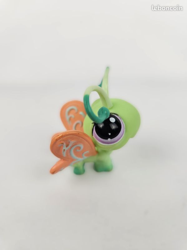 Figurine Littlest Pet Shop Hasbro - Papillon 1917, Occasion, Collection Insectes, Jouet Vintage