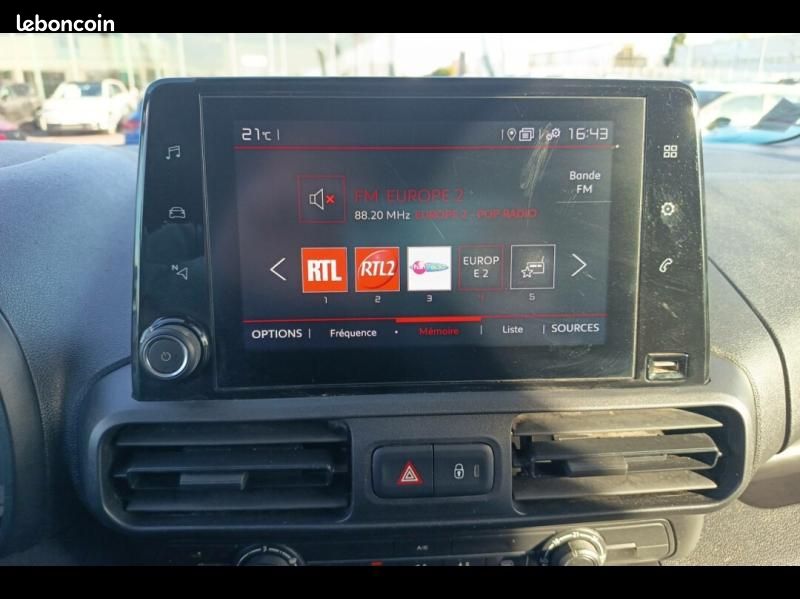 Citroen Berlingo Van M 650kg BlueHDi 100ch S&S Cabine Extenso 3 places Pack Driver Connect (image 17)