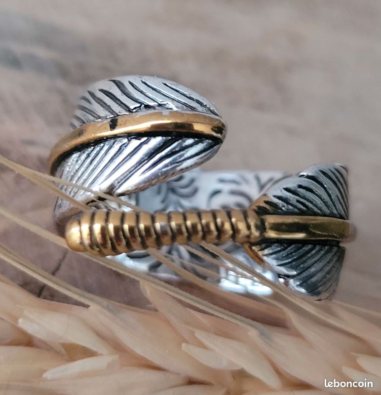 Bague Amérindienne Ajustable En Argent Sterling - Marque Amazonia, Style Marquise, Occasion
