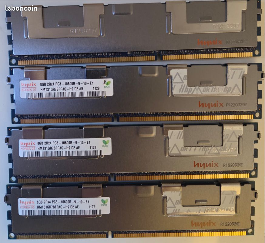 Barrette RAM 8Go DDR3 1333 MHz PC3-10600R 2Rx4 ECC Registered – Serveur (image 1)