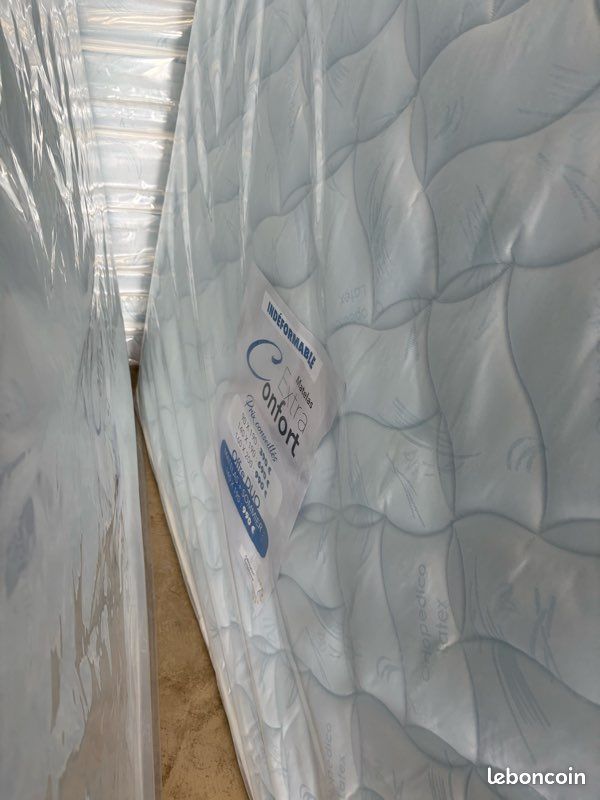 Vente matelas + sommier (140x190) 1 (image 3)
