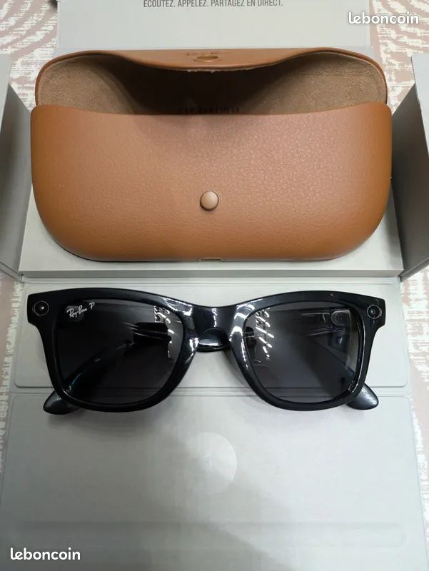 Lunettes Soleil Connectées Caméra Bluetooth - Style Wayfarer, Polarisées, Neuf Avec étiquettes