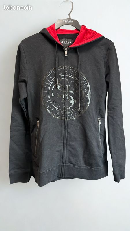 Sweat-pull Guess Noir Taille S Pour Femme - Occasion En Parfait état