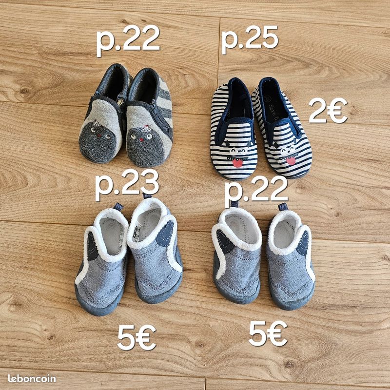 Chaussons bébé garçon/fille 23, 25 Chaussures
