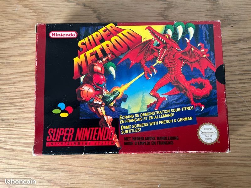 Super metroid FAH en boite bon/très bon état scellé à droite pour console Super Nintendo (image 1)