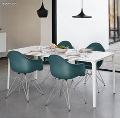 Lot de 5 chaises de réunion Vitra Eames Fiberglass Dar (prix à l’unité) (image 1)