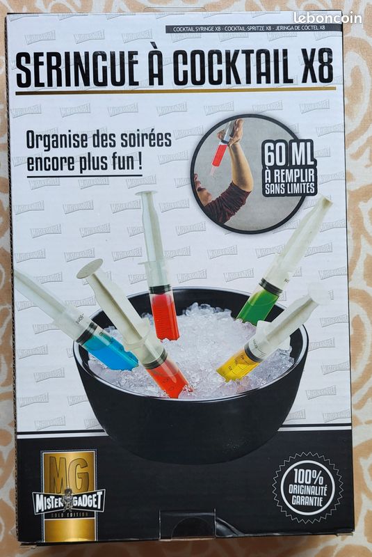 SERINGUE À COCKTAIL X8 60ml