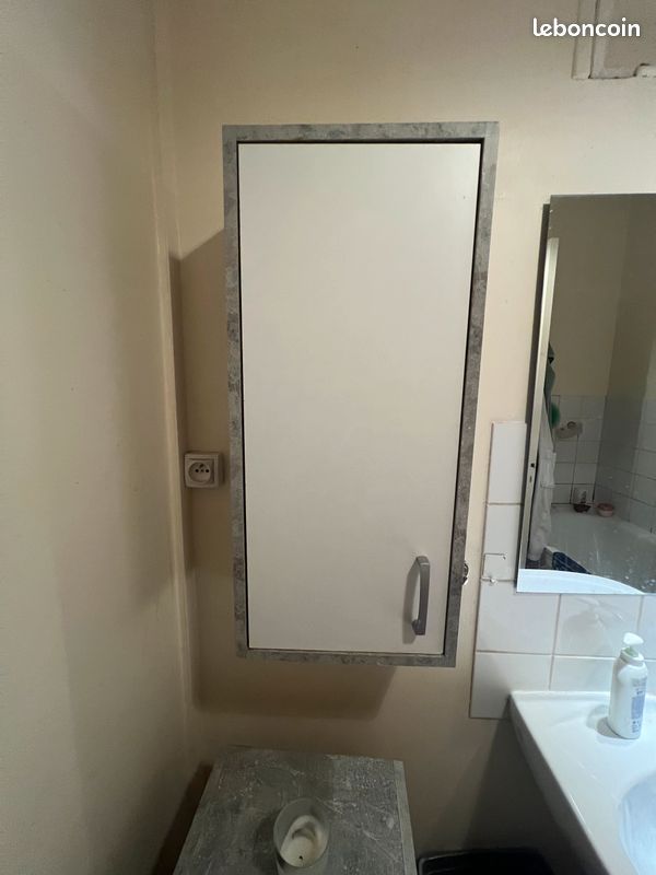Lot de 3 armoires grises salle de bain (image 2)