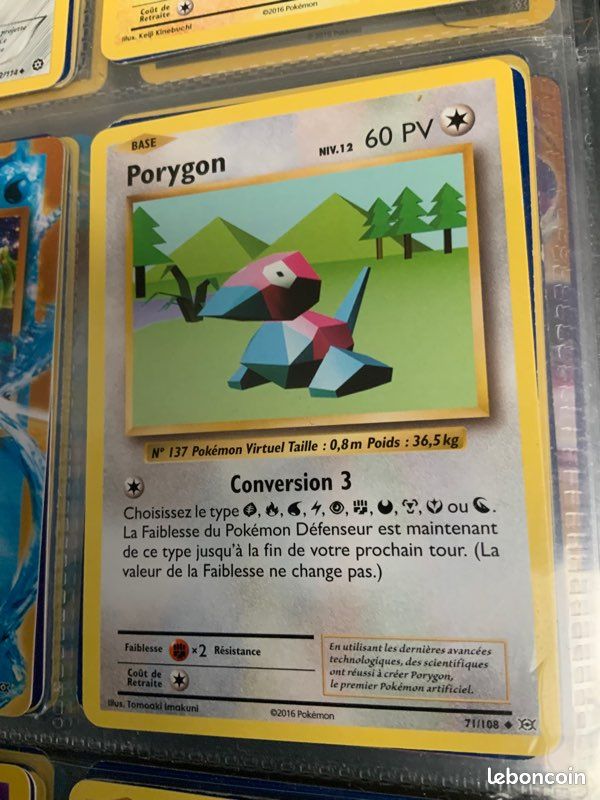 Cartes Pokémon : 71/108 – Porygon (image 1)