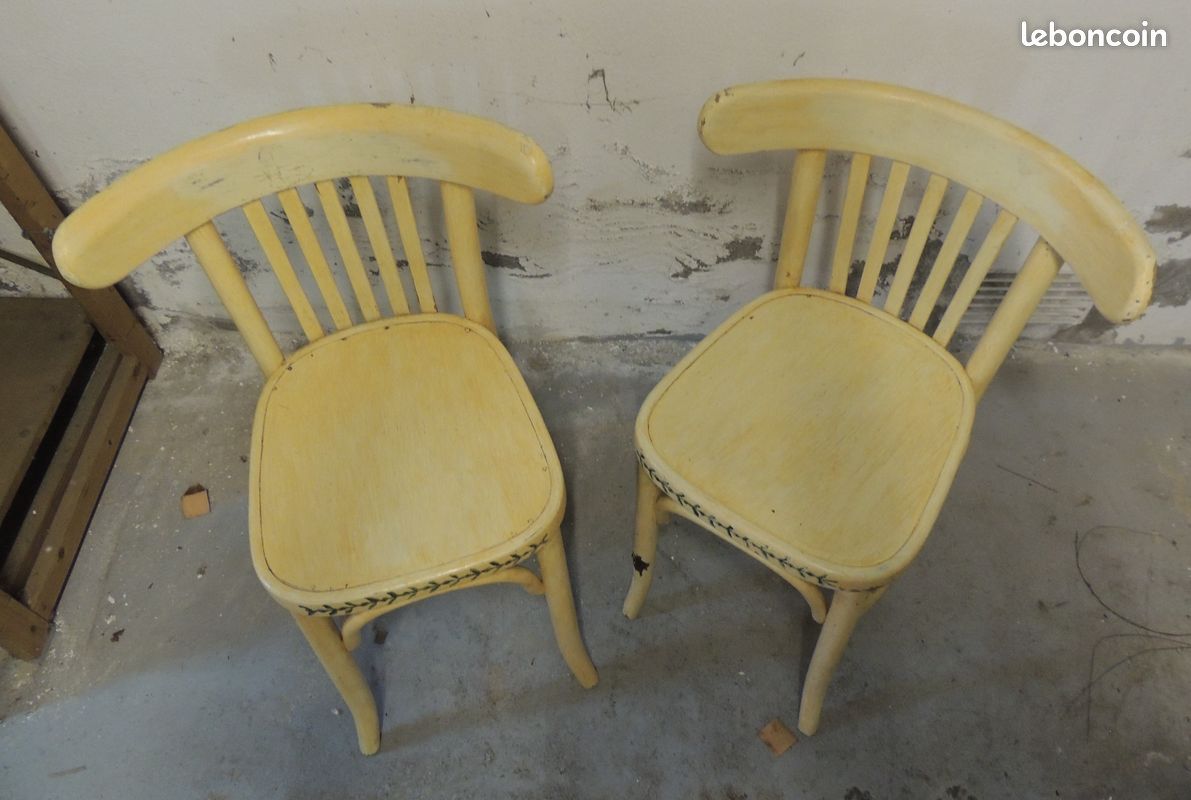 2 chaises en bois peint a renover (image 6)