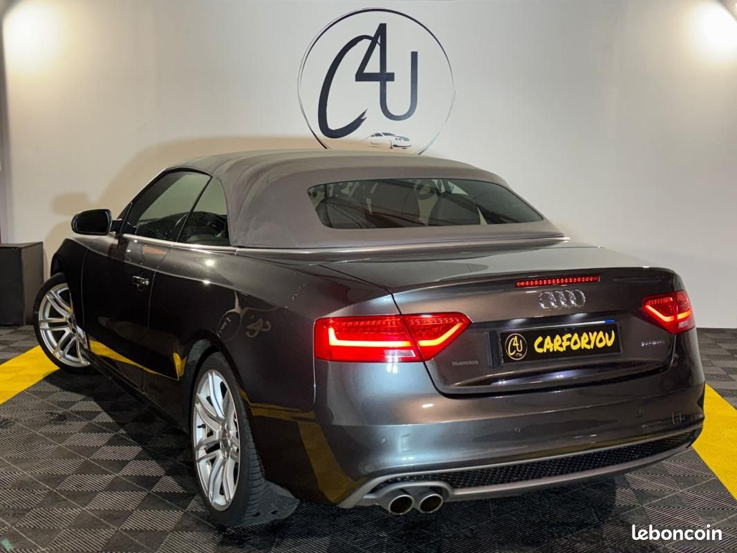 Audi A5 S-line Cabriolet Quattro 3.0 TDI S-Tronic 245 ch Régulateur de vitesse, Sièges Alcantara,... (image 9)