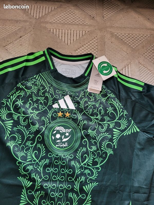 Maillot Algérie Football Taille M - Neuf Avec étiquette, Vert, Unisexe Adulte
