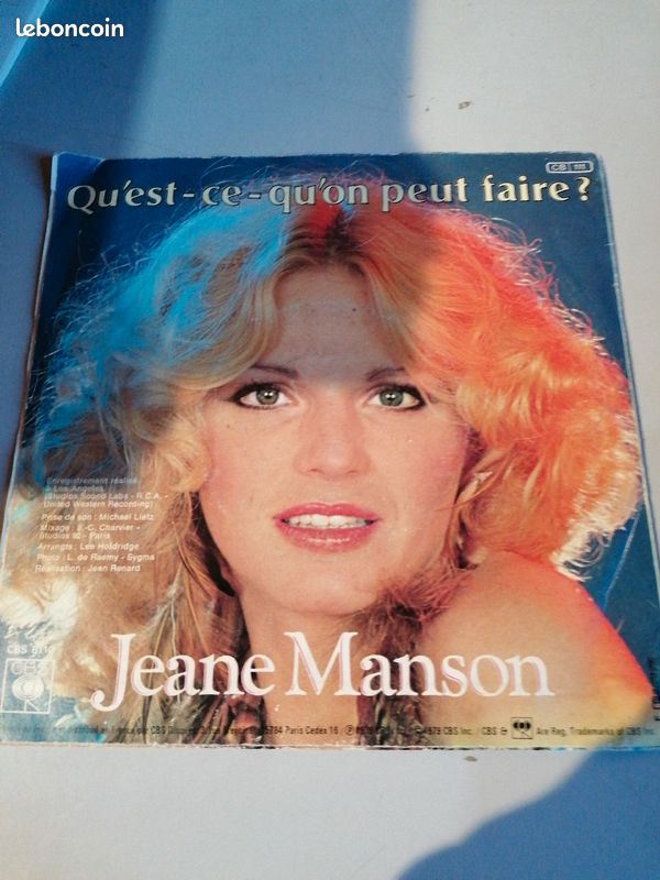 Vinyle 45 tour Jeane Manson vis ta vis (image 2)