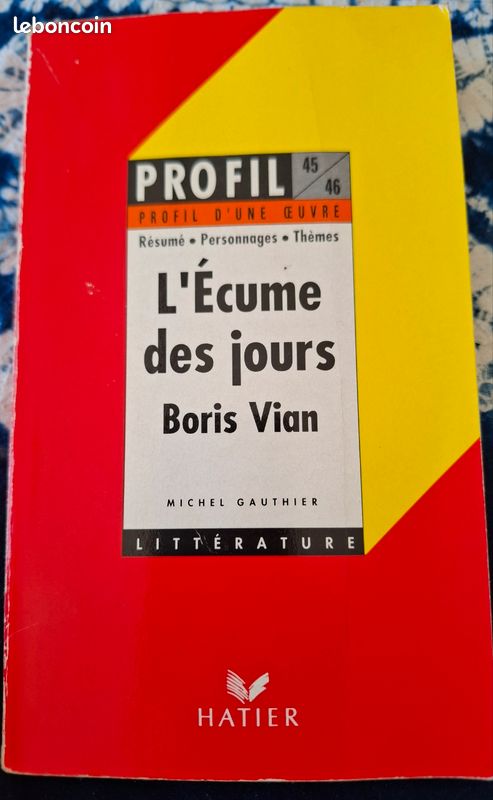 Profil d'œuvre L’écume des jours de Boris vian (image 1)
