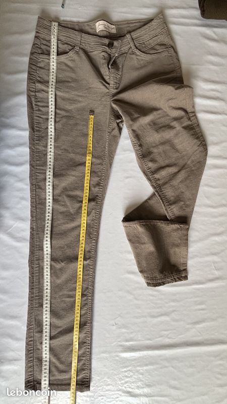Pantalon en velours côtelé fin – Yessica – taille 42 - jamais porté (image 3)