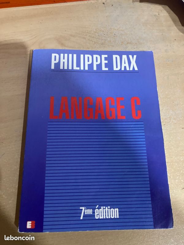 Livre Langage C (image 1)