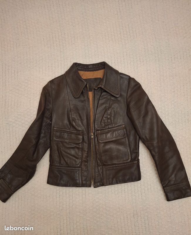 Blouson cuir femme 34/36 (image 3)