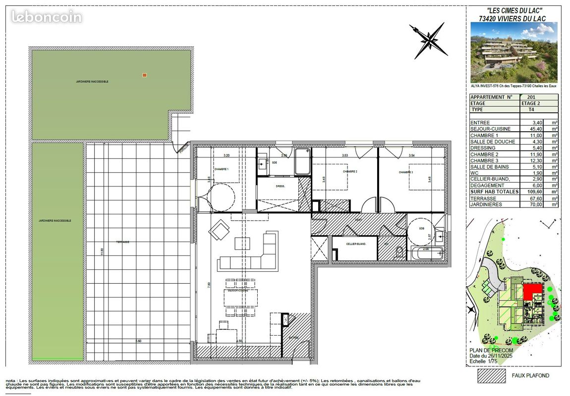 Appartement 4 pièces 110 m² (image 6)