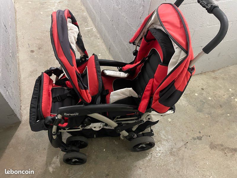 Bébé Trio Poussette Double Poussette Double Aire Twin Joie